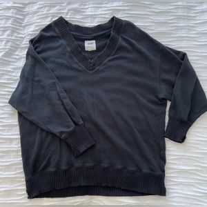 Aerie Black oversized sweatshirt, size medium, black